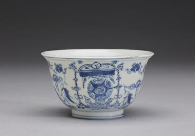 图片[2]-Teacup in underglaze blue with auspicious motifs, Ming dynasty, Wanli reign (1573-1620)-China Archive